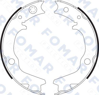 FOMAR Friction FO 9078 - Drum Brake Shoe Set car-mod.net