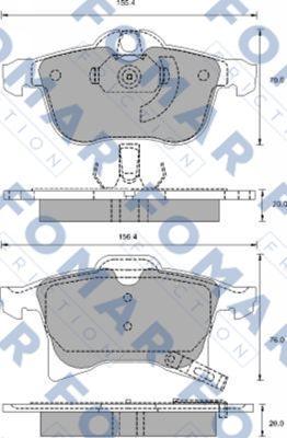FOMAR Friction FO 918881 - Brake Pad Set, disc brake car-mod.net