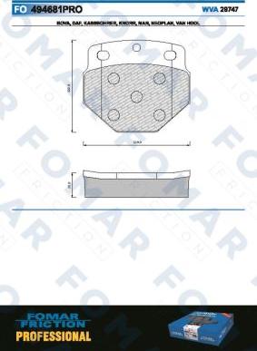 FOMAR Friction FO 494681 - Brake Pad Set, disc brake car-mod.net