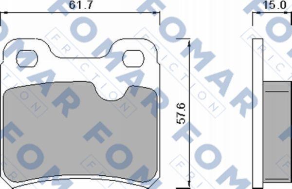 FOMAR Friction FO 445981 - Brake Pad Set, disc brake car-mod.net