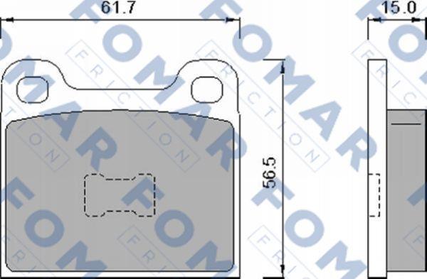 FOMAR Friction FO 460888 - Brake Pad Set, disc brake car-mod.net