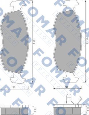 FOMAR Friction FO 478981 - Brake Pad Set, disc brake car-mod.net