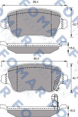 FOMAR Friction FO 691781 - Brake Pad Set, disc brake car-mod.net