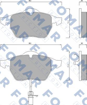 FOMAR Friction FO 668681 - Brake Pad Set, disc brake car-mod.net