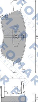 FOMAR Friction FO 667481 - Brake Pad Set, disc brake car-mod.net