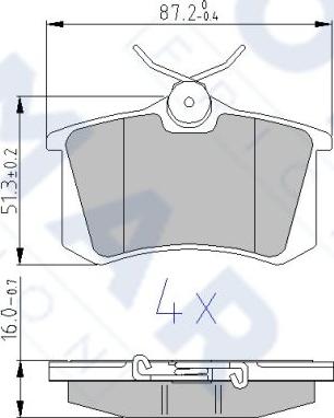 FOMAR Friction FO 605481 - Brake Pad Set, disc brake car-mod.net