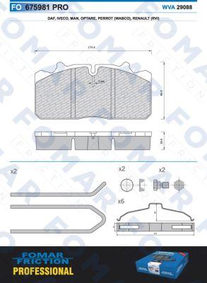 FOMAR Friction FO 675981 - Brake Pad Set, disc brake car-mod.net