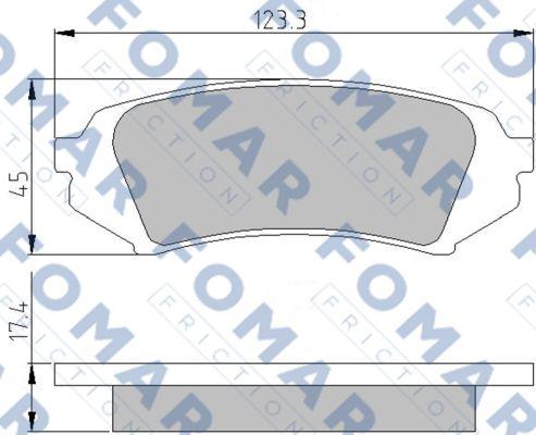 FOMAR Friction FO 813781 - Brake Pad Set, disc brake car-mod.net