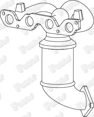 Fonos 28841 - Catalytic Converter car-mod.net