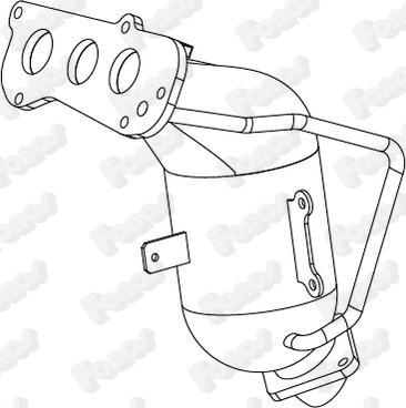 Fonos 28861 - Catalytic Converter car-mod.net