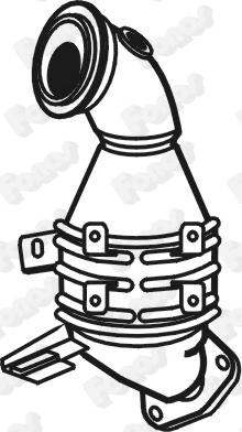 Fonos 28726 - Catalytic Converter car-mod.net