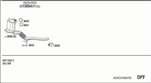 Fonos ADK019967B - Exhaust System car-mod.net
