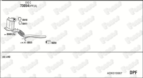 Fonos ADK019967 - Exhaust System car-mod.net