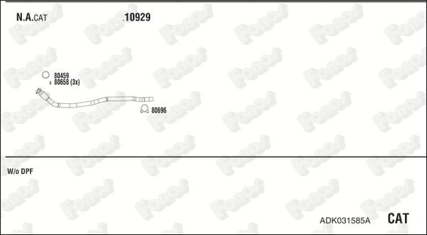 Fonos ADK031585A - Exhaust System car-mod.net