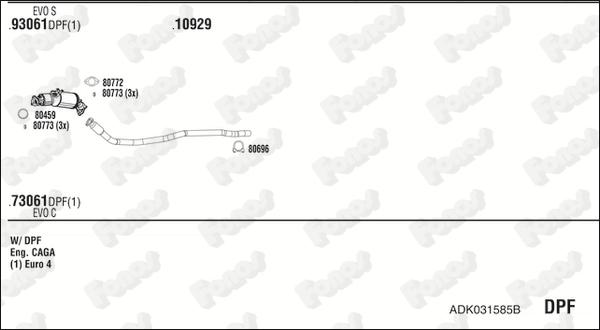 Fonos ADK031585B - Exhaust System car-mod.net