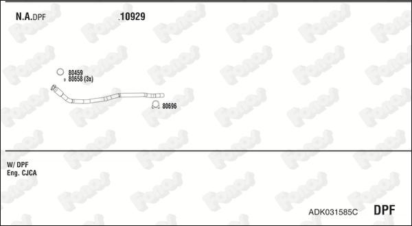 Fonos ADK031585C - Exhaust System car-mod.net