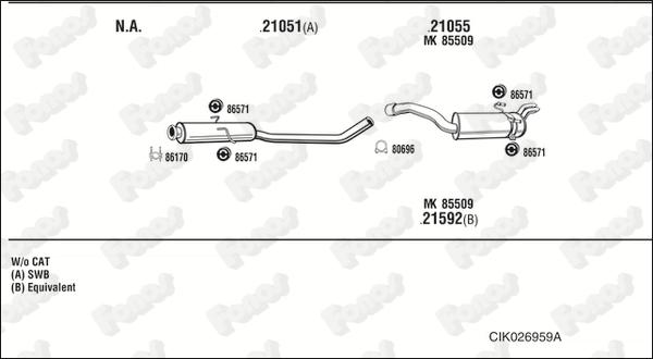 Fonos CIK026959A - Exhaust System car-mod.net