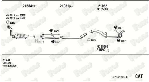 Fonos CIK026959B - Exhaust System car-mod.net