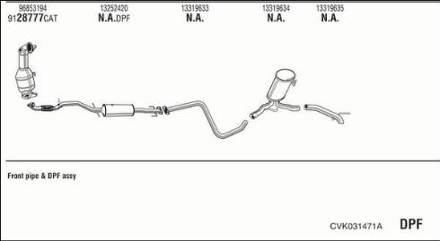 Fonos CVK031471A - Exhaust System car-mod.net