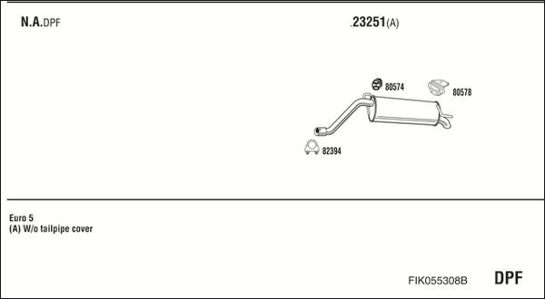 Fonos FIK055308B - Exhaust System car-mod.net