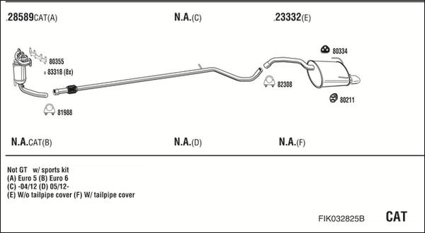 Fonos FIK032825B - Exhaust System car-mod.net