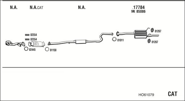 Fonos HO61079 - Exhaust System car-mod.net