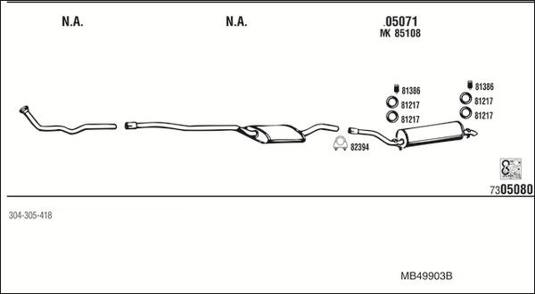 Fonos MB49903B - Exhaust System car-mod.net