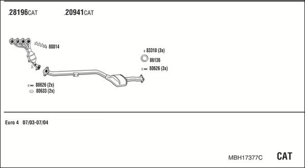 Fonos MBH17377C - Exhaust System car-mod.net
