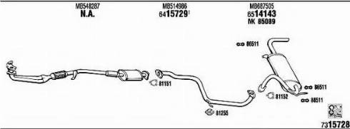 Fonos MI61529 - Exhaust System car-mod.net