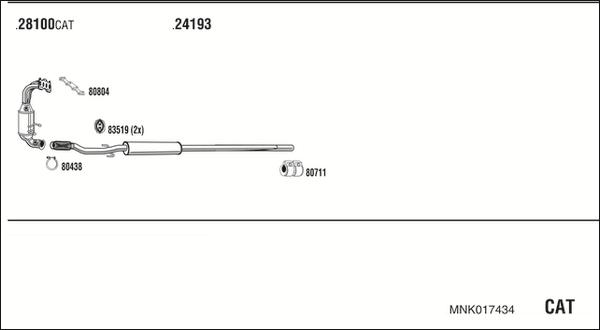 Fonos MNK017434 - Exhaust System car-mod.net