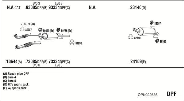 Fonos OPK022686 - Exhaust System car-mod.net