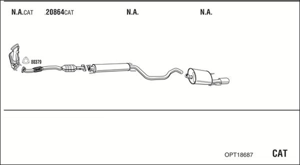 Fonos OPT18687 - Exhaust System car-mod.net