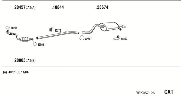 Fonos REK057126 - Exhaust System car-mod.net
