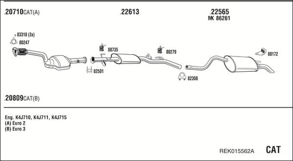 Fonos REK015562A - Exhaust System car-mod.net