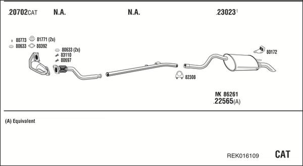 Fonos REK016109 - Exhaust System car-mod.net
