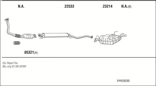 Fonos VH53035 - Exhaust System car-mod.net