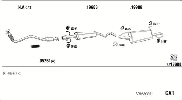 Fonos VH53025 - Exhaust System car-mod.net