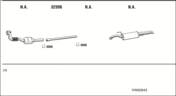 Fonos VW50943 - Exhaust System car-mod.net