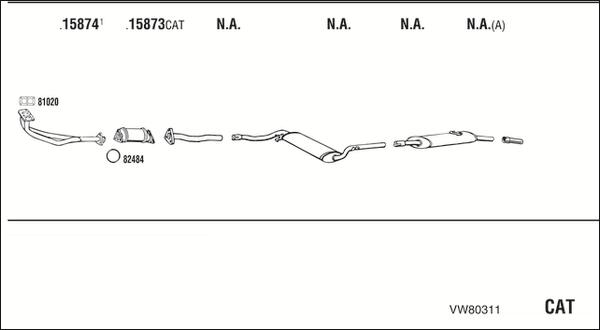 Fonos VW80311 - Exhaust System car-mod.net