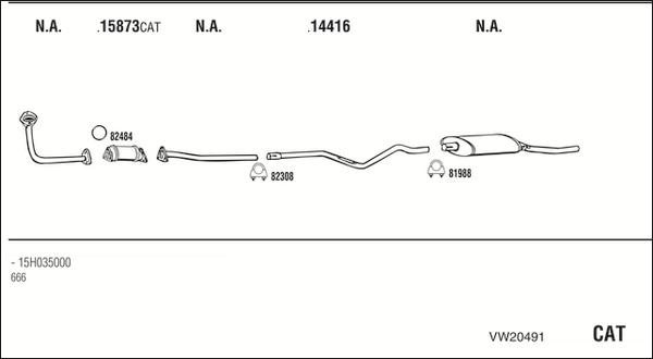 Fonos VW20491 - Exhaust System car-mod.net
