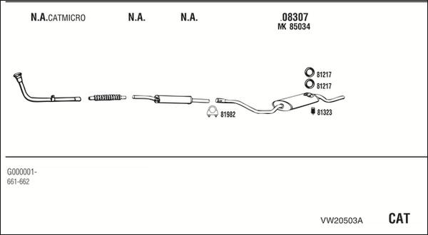 Fonos VW20503A - Exhaust System car-mod.net