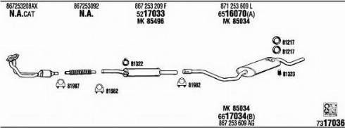Fonos VW20511 - Exhaust System car-mod.net