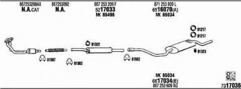 Fonos VW20513 - Exhaust System car-mod.net