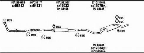 Fonos VW20517 - Exhaust System car-mod.net
