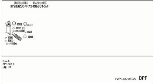 Fonos VWK056884CA - Exhaust System car-mod.net