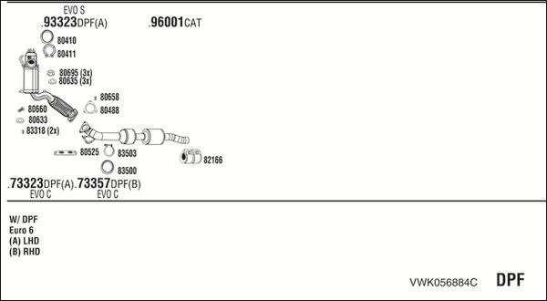 Fonos VWK056884C - Exhaust System car-mod.net