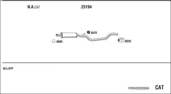 Fonos VWK000358A - Exhaust System car-mod.net