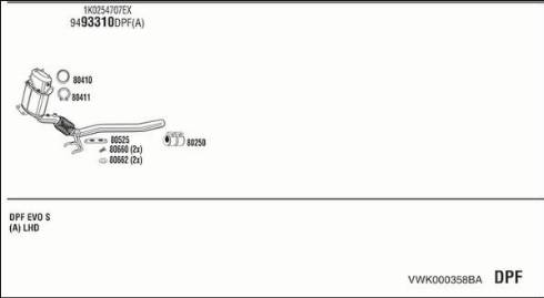 Fonos VWK000358BA - Exhaust System car-mod.net