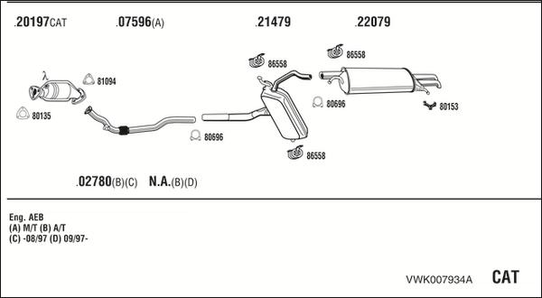 Fonos VWK007934A - Exhaust System car-mod.net