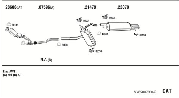Fonos VWK007934C - Exhaust System car-mod.net